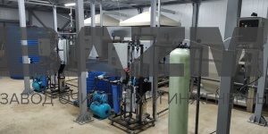 Очистные сооружения фильтрата полигона ТБО производительность 20 м3/сутки г. Туинцы респ. Беларусь